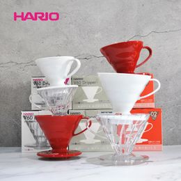 Coffee Tea Sets Japan Hario Philtre cup V60 resin drip hand punch coffee VD 01 02 tool 230327
