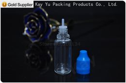 perfume bottle 5000pcs/LOT 15ml PET e liquid bottles with childproof and 15ml PET dropper bottles