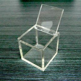 Gift Wrap Box Acrylic Clear Cube 11x11x11cm Wedding Favour Candy Boxes Christmas Baby Shower Decoration