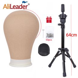 Stand 64cm Tripod Stand With bald Mannequin Head Black mini Stand Tripod With Bald Head Adjustable Tripod Tpins 230327