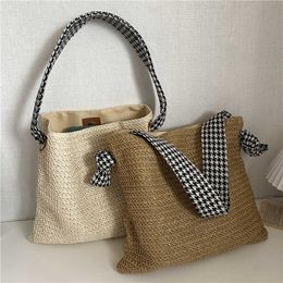 Beach Bags Spring Summer 2023 New Fashion Ins Net Red Same Straw Woven Leisure Shoulder Holiday 230327