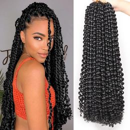 Water Wave Ombre Braiding Hair For Passion Twist High Temperature Fiber Synthetic Crochet Hair