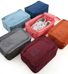 Outdoor travel storage bag portable folding small shoe bag beach travel multifunctional waterproof nylon shoe bags