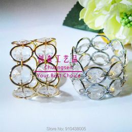 Party Decoration Creative Personality Metal Napkin Ring Table Centerpiece Glass Crystal El Buckle Wedding
