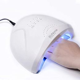 Nail Dryers SUNone UV LED Lamp for Nails Professional Gel Polish Drying Lamp with Motion Sensing Portable Nail Dryer Manicure Equipment Tool 230325