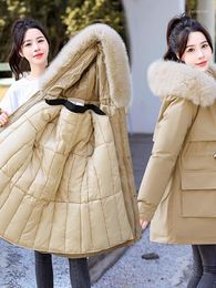 Women's Trench Coats Loose Winter 2023 Coat Women Cotton Female Clothing Padded Jackets Parkas Femme Mid-Long Jacket Snow Wear