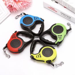 Dog Collars 50pcs Pet Leash Nylon Extending Puppy Walking Leads Automatic Retractable Reflective Tape Dogs Leashes Tool