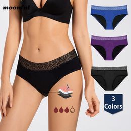 Women's Panties Menstrual Panties for Women Lace Brief Overnight Absorbent Postpartum Panties Leakproof Period Underwear Culotte Menstruelle 230327