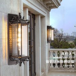 Wall Lamps Light Outdoor Waterproof LED Lamp Aisle Retro Door Modern Balcony Vintage Garden Lighting