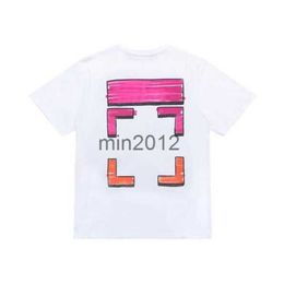 Men's T-Shirts White offss boohoo clothing Irregular Arrow Summer Finger Loose Casual Short Sleeve for Men and Women Printed Letter