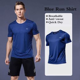 DIY T-Shirt Men's Running T-Shirts Quick Dry Sport Fitness Gym Soccer Jersey Sportswear Clothing Y2303