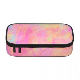 Pencil Bags Neon Paint Pencil Case Tie Dye Print Boy Girl College Zipper Pencil Box Print Retro Pen Bag 230327