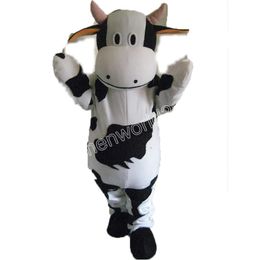 Hot Sales milk cow Mascot Costume Simulation Cartoon Character Outfits Suit Adults Outfit Christmas Carnival Fancy Dress for Men Women