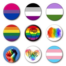 Rainbow Brooch Fashion Lesbian And Gay Pins Badge Creative Crafts Decoration Gift Supplies