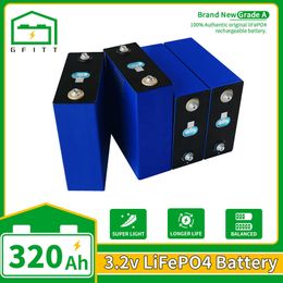 3.2V Lifepo4 320Ah Battery 310AH 4/8/16/32PCS Large Capaity DIY 12V 24V 48V Pack Cell For RV Golf CART Electric Car Solar Energy