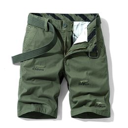 Men's Shorts Summer Mens Cargo Shorts Bermuda Cotton High Quality Army Military Bottom Khaki Casual Males Outdoor Short Pants 230327