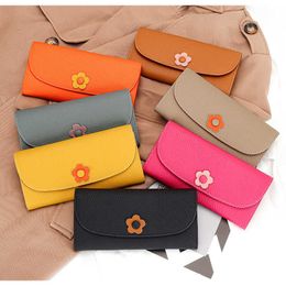 Wallets 2023 Luxury Design Ladies Fashion Genuine Leather Long Wallet High Quality Women's Portable Card Holder Lady Clutch Coin Purses G230327