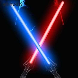 Led Rave Toy RGB Lightsaber Laser Sword Toys Light Sabre Kids Soundfonts Gift 80cm Y2303