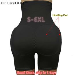 Womens Shapers High Waist Tummy Control Panties Stomach Hip Pad Shapewear Body Shaper Women Butt Lifters Bodysuit Booty Buttock Enhancer padded 230327