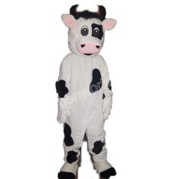 Carnival performance milk cow Mascot Costume Simulation Cartoon Character Outfits Suit Adults Outfit Christmas Carnival Fancy Dress for Men Women