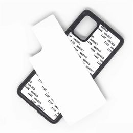 Sublimation Blanks Blank 2D Soft Rubber Phone Cases For S23 S22 Tra Note 20 S20 S21 Fe S10 Plus S10E Case Dhbhj