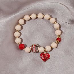 Charm Bracelets Trendy Handmade Love Heart & Bangles For Women Girls Lucky Coin Bracelet Female Jewellery Gifts