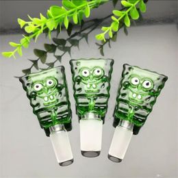 Smoking Pipes Green cartoon Baby Bubble Wholesale Glass Water Pipes Tobacco Accessories Glass