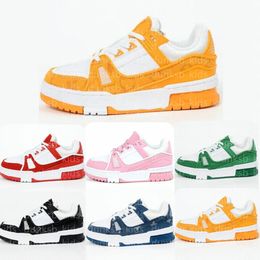 Kids Shoes Childrens Virgil Trainer Sneakers Athletics Baby Boys Girls Cuasual Sneaker Size 28-35