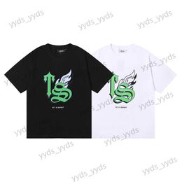 Men's T-Shirts Trapstar Print Men's and Women's Relaxed Casual High Quality Casual Short Sleeve T230327