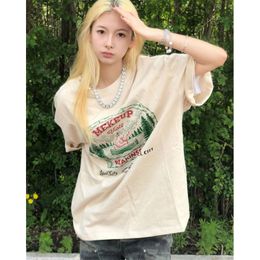 Women's TShirt HOUZHOU Y2k Vintage Tshirt Women Short Sleeve Streetwear Oversized Kpop Fashion Tees Harajuku Korean Tshirts Aesthetic Grunge 23327