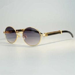 Designer Men's and Women's Beach Couple Sunglasses 20% Off Unique Buffalo Horn for Transparent Oval Glasses Mens Eyewear Gafas Myopia