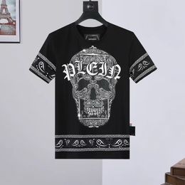 pleinxplein design Men's T-Shirts Designer slim fit pp T-shirt Summer rhinestone Casual Round Neck plein shirt tee Skulls Print Streetwear M-xxxL 783 Colour