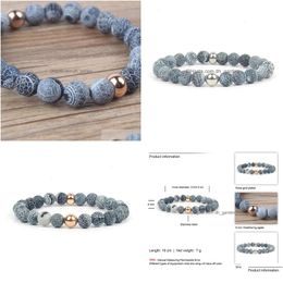 Beaded Alloy Bracelets Women Chakra Natural Stone Healing Beads Jewellery Drop Delivery 202 Dhyml