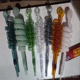 Hookahs Colour multi helix smoke pot Wholesale Glass bongs Oil Burner Glass Water Pipes Oil Rigs