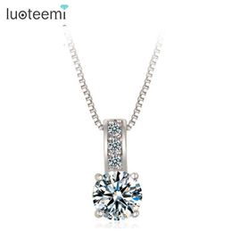 Pendant Necklaces Wholesale Jewellery Store Hearts & Arrows CZ Crystal Galaxy Star Pendants For Women Shining Zircon