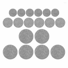 Bowls 24Pcs Felt Plate Dividers Cuttable Washable Reusable Separator Protectors For Bakeware Dishes Gray