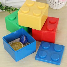 Storage Boxes Bins New Creative Plastic Storage Box Vanzlife Building Block Shapes Saving Space Box Superimposed Desktop Container Organiser P230324