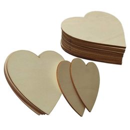 Other Arts And Crafts Wood Heart Cutouts For Unfinished Wooden Slices Blank Embellishments Ornaments Christmas Wedding V Dhviu