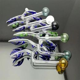 Hookahs Colourful dragon pot Wholesale Glass bongs Oil Burner Glass Water Pipes Oil Rigs Smoking Free