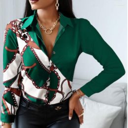 Women's Blouses 2023 Spring Women Fashion Chic Leopard Printed Long Sleeve Blouse Shirts Casual Letters Vintage Blusas Tops