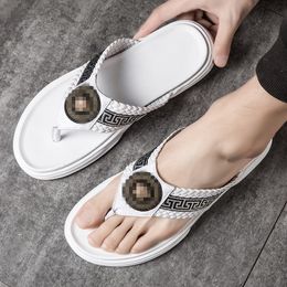 Designer Rubber slippers Slides Sandals Fashion Mens Slippers Shoes Beach Flip Flops with Flower Luxury