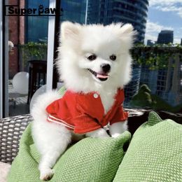 Dog Apparel Fashion Dog Jacket Pet Winter Warm Baseball Uniform Clothing Coat For Small Medium Dogs French Bulldog Hoodie Drop ZLC19 230327