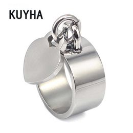 Band Rings Wedding Party Lover Rings Silver Colour Famous Jewellery for Women Bijoux Couple Stainless Steel Anillos Bague Femme G230327