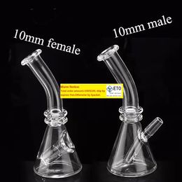 Glass Beaker with 10mm male female joint dab oil rigs Glass Bong fit 45 degree Quartz Banger Water Pipes Beaker