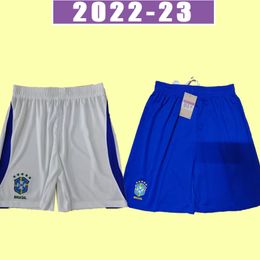 2022 spodenki piłkarskie Camiseta de futbol brazils 2023 spodnie piłkarskie NEYMAR JR VINI SILVA wersja dla fanów brasil 22 23 maillot de foot PELE home away