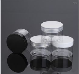 Storage Bottles 1pcs Clear Plastic Jar With Plastic/Aluminum Lids Empty Cosmetic Containers Makeup Box Travel Bottle 150ml