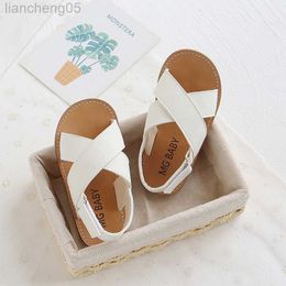 Sandals Children's Summer Boys Leather Sandals Baby Shoes Kids Flat Child Beach Shoes Sports Soft Non-slip Casual Toddler Sandals 2022 W0327