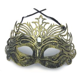 Party Masks 10pcs Retro Masquerade Carnival Prom Venetian Gold Silver Half Masks Fancy Dress Party Supplies Costume Accessory Easter 230327