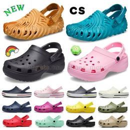 New Salehe bembury sza croc sandal famous designer pollex clog buckle slippers croos charm slides black white light blue pink plat-form foam runners men women sandels