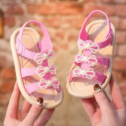 Sandals Summer Kids Sandals Little Girl Shoes Cute Bow Children Girls Beach Sandals Infant Toddler Girl Shoes SBA035 W0327